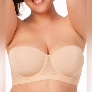 Lively Women's The Smooth Strapless Bra, 32225 Toasted Almond 38D NWT